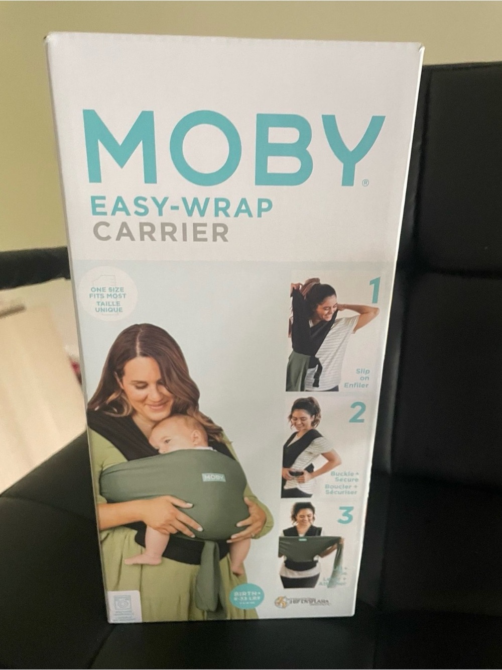 Moby Easy-Wrap Carrier in Olive Green